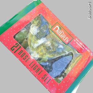 Dillard's‎ Trimmings 21 Rose Light Set Indoor Outdoor Christmas Holiday Decor